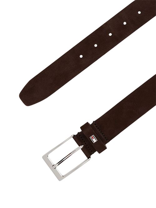 Cintura in pelle Nabuk marrone Tommy Hilfiger | AM0AM137540HD